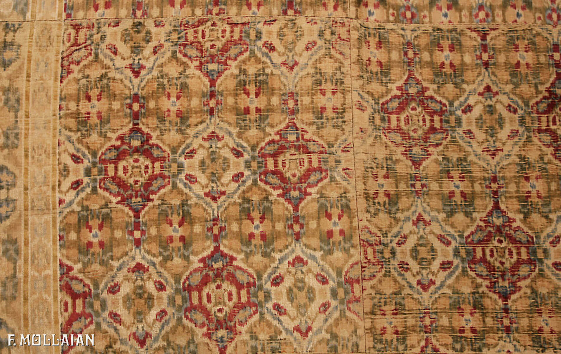 Textile Persan Antique Yazd (Velvet) n°:20316254